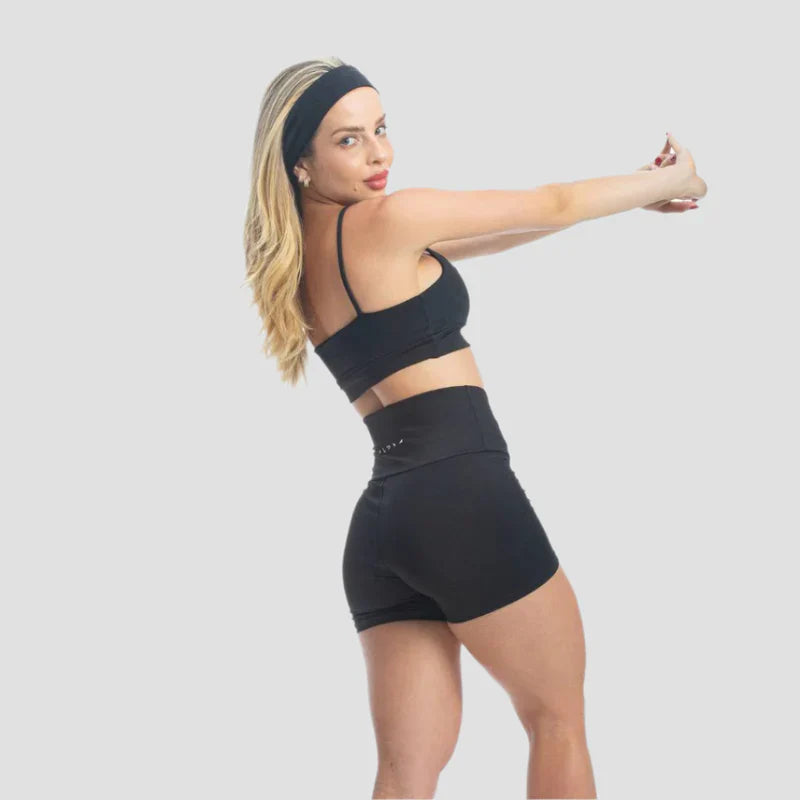 Conjunto Basic Feminino Top e Short - New Horizon Preto