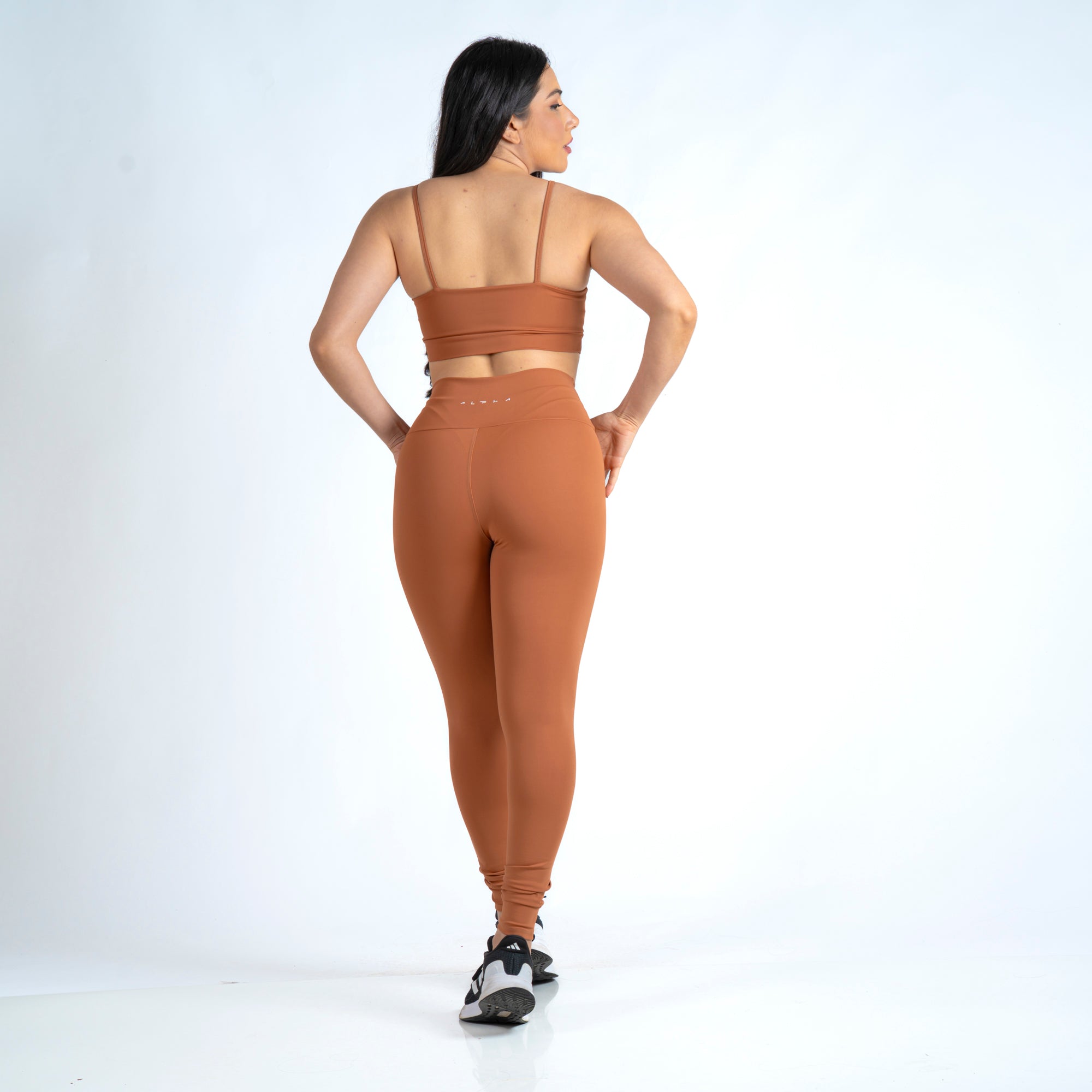 Conjunto Basic Feminino Top e Calça - New Horizon Cappuccino