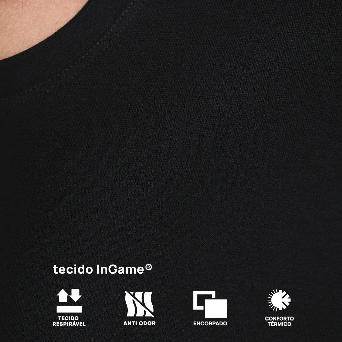 Camiseta Tecnológica Anti-Odor Core – Tecido Respirável