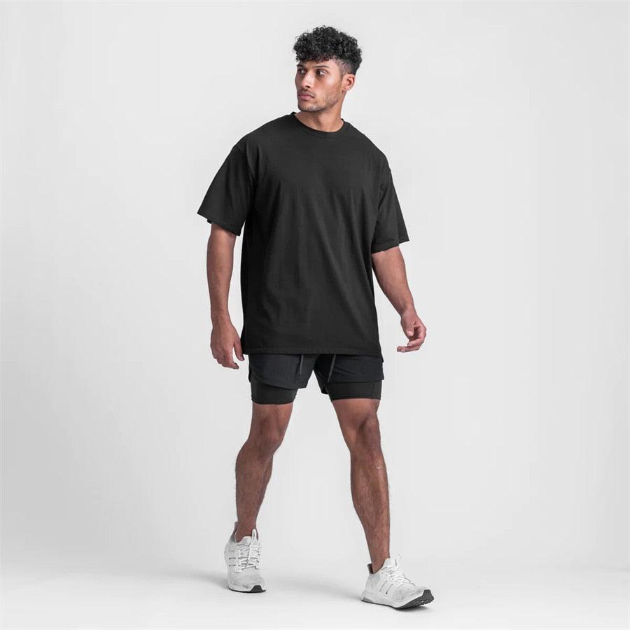 Camiseta Oversized Masculina Esportiva Dry Fit
