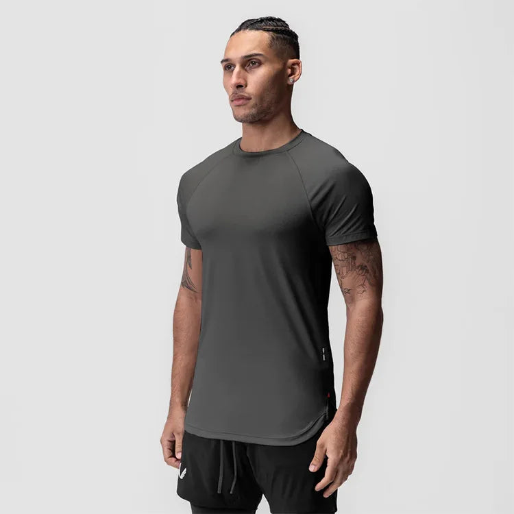 Camiseta Fitness Masculina Slim Fit Dry Fit