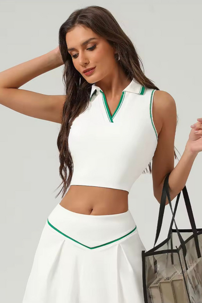 Conjunto PoloFit - Top + Short Saia