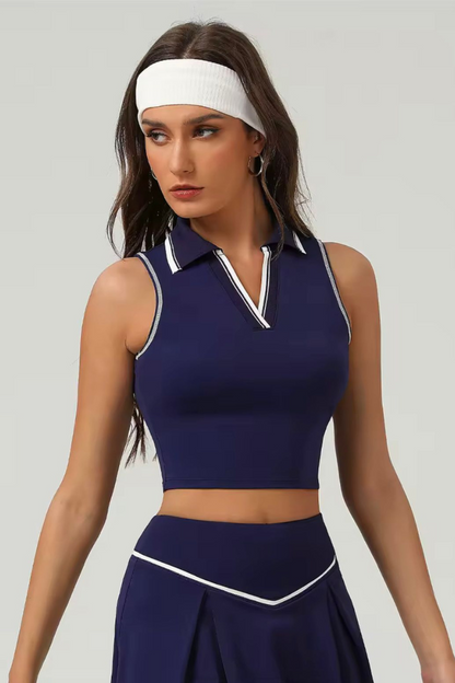 Conjunto PoloFit - Top + Short Saia