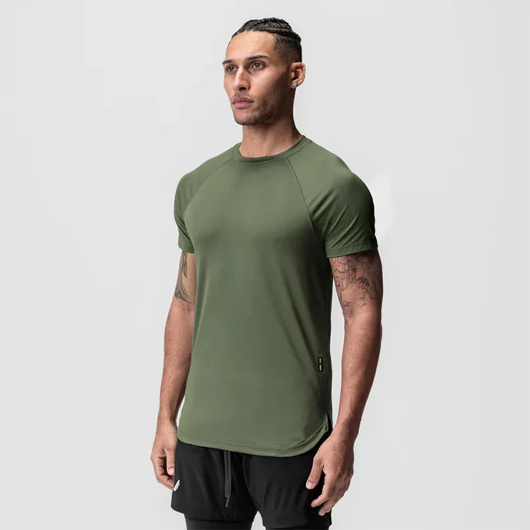 Camiseta Fitness Masculina Slim Fit Dry Fit