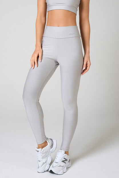 Conjunto Feminino Legging + Top Nadador Classic - Cinza Gelo