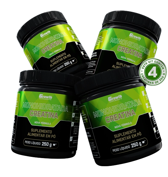 KIT CREATINA MONOHIDRATADA 1KG